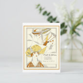 Art Deco Pet Advertentie Briefkaart (Staand voorkant)