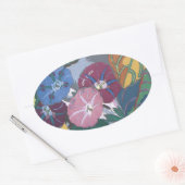 Art Deco Petunias - Sticker (Envelop)