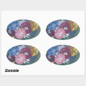 Art Deco Petunias - Sticker (Vel)