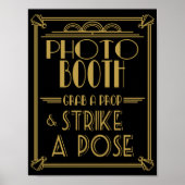 Art deco Photo Booth print uit de Roaring Twenties (Voorkant)