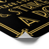 Art deco Photo Booth-print uit de Roaring Twenties Poster (Hoek)