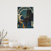 Art Deco Pianoposter Poster (Keuken)
