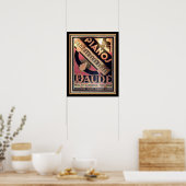 Art Deco "Pianos Daude" Poster 16 x 20 (Keuken)