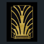 Art Deco-pictogram in goud op zwart Poster<br><div class="desc">Als u verkiest om te downloaden, maakt Uw lokale Winkel van de Analyse bordbord posters van uw download in verschillende grootte en in diverse texturen aan een zeer goede prijs. Soms met een korting. Een tip van mijn Amerikaanse vriend. Zie "Digitale afdrukken" online voor het Verenigd Koninkrijk. Dit is mijn...</div>