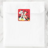Art Deco Pierrot Dansers Stickers (Tas)
