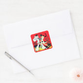 Art Deco Pierrot Dansers Stickers (Envelop)