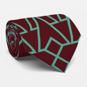 Art Deco Pijlen Heren Das (Opgerold)
