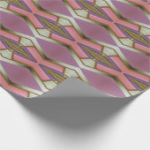 Art Deco Pink en Gold voor  legantie Cadeaupapier (Hoek)