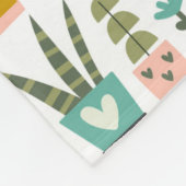 Art Deco Planter Fleece Deken (Hoek)