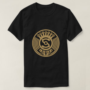 Art Deco platenlabel T-shirt