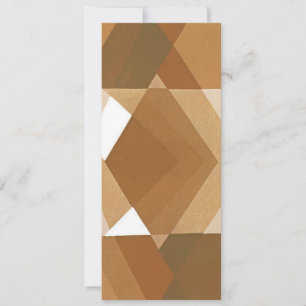 Art Deco Pochoir Jazz Bruine Geometrische Vormen V