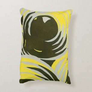 Art Deco Pochoir Jazz Geometrische Cirkels Vintage Accent Kussen