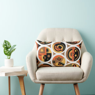 Art Deco Pochoir Jazz Geometrische Cirkels Vintage Kussen