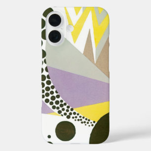 Art Deco Pochoir Jazz Geometrische Patronen uit he iPhone 16 Hoesje