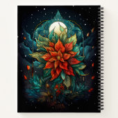 Art Deco Poinsettia Notitieboek (Achterkant)