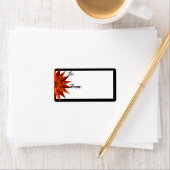 Art Deco Poinsettia to-from Etiket (Insitu)