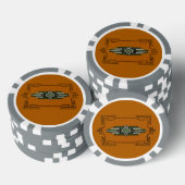 Art Deco ~ Poker chipset Poker Chips (Opstapeling)