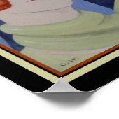 Art Deco "Portrait of Lili" door Gerda Wegener Poster (Hoek)