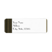 Art Deco Posh Bruiloft Label (Voorkant)