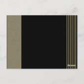 Art Deco Posh Trouwtafel nummer Briefkaart (Achterkant)