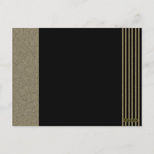 Art Deco Posh Trouwtafel nummer Briefkaart (Achterkant)