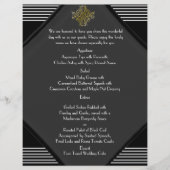 Art Deco Posh Wedding Menu (Voorkant)