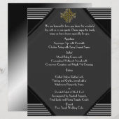Art Deco Posh Wedding Menu (Voorkant / Achterkant)