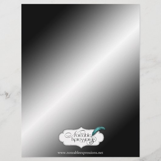 Art Deco Posh Wedding Menu (Achterkant)