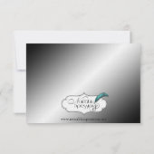 Art Deco Posh Wedding Rehearsal Kaart (Achterkant)