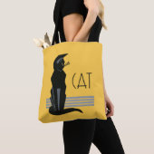 Art Deco Poster Cat Canvas tas (Dichtbij)
