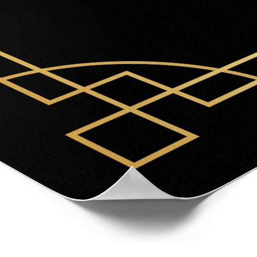 Art Deco Poster "Een klein feest heeft nooit niema (Hoek)