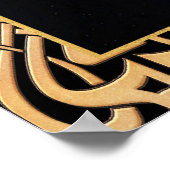 Art Deco-Poster (geïnspireerd door de erte). Poster (Hoek)