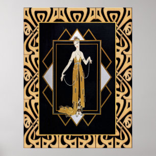 Art Deco-Poster (geïnspireerd door de erte). Poster