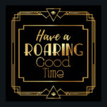 Art Deco Poster "Laten we feest als Gatsby"<br><div class="desc">Art Deco-Poster "Laten we feest als Gatsby" - Grote Gatsby geïnspireerd</div>