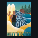 Art Deco Poster Moffat Beach<br><div class="desc">Verkies om dit poster van kunstdeco of niet bij controle-out in bedwang te hebben.</div>