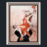 Art Deco Poster "Party Girl" 16 x 20<br><div class="desc">Frans,  Art Deco Poster "Party Girl" 16 x 20</div>