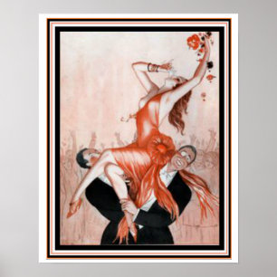 Art Deco Poster "Party Girl" 16 x 20