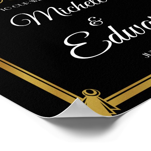 Art deco-Poster Poster (Hoek)