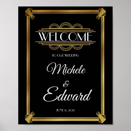 Art deco-Poster Poster (Voorkant)