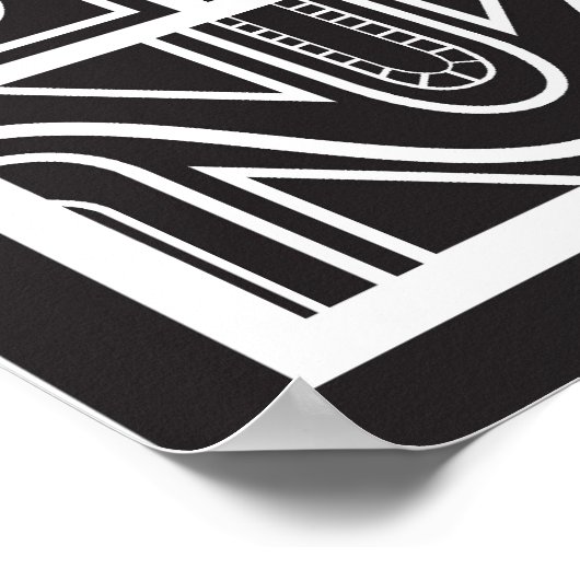 Art Deco-Poster Poster (Hoek)