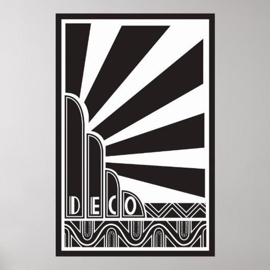 Art Deco-Poster Poster (Voorkant)