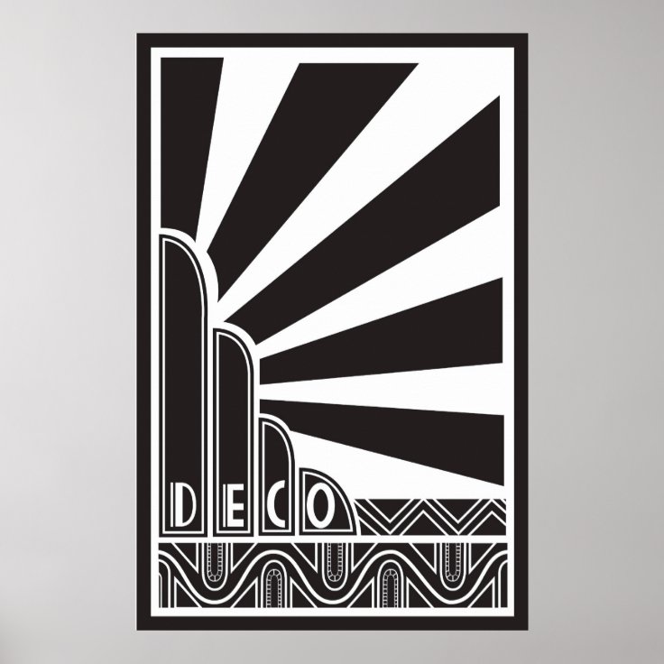 Art DecoPoster Poster Zazzle.nl