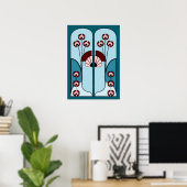 Art Deco-poster Poster (Thuiskantoor)