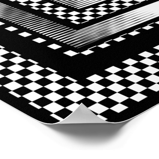  Art Deco Poster Silver Red Black Sofa Cat (Hoek)