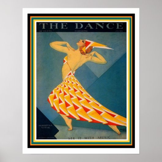 Art Deco-Poster uit de dansdag 16 x 20 Poster (Voorkant)