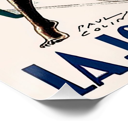 Art deco poster voor Josephine Baker. (Hoek)