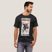 Art deco poster voor Josephine Baker. T-shirt (Voorkant volledig)