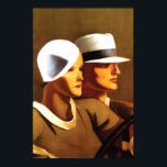 Art Deco - Prachtige paardenbesturing Poster<br><div class="desc">Niets topjes de glamour en sensualiteit van de Art Deco Movement uit de jaren 20 dan dit afbeelding van een gestroomlijnd en mooi koppel in hun auto. Een perfecte gave voor de minnaar van het Art Deco-tijdperk en posters! De kunstenaar is Marcello Dudovich (1878-1962), een Italiaanse schilder, illustrator en ontwerper...</div>