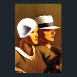 Art Deco - Prachtige paardenbesturing Poster<br><div class="desc">Niets topjes de glamour en sensualiteit van de Art Deco Movement uit de jaren 20 dan dit afbeelding van een gestroomlijnd en mooi koppel in hun auto. Een perfecte gave voor de minnaar van het Art Deco-tijdperk en posters! De kunstenaar is Marcello Dudovich (1878-1962), een Italiaanse schilder, illustrator en ontwerper...</div>