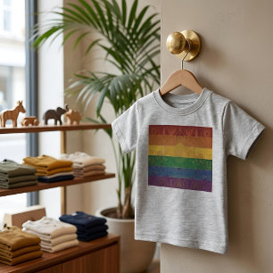 Art Deco Pride-vlag Regenboog I Vintage jaren 19